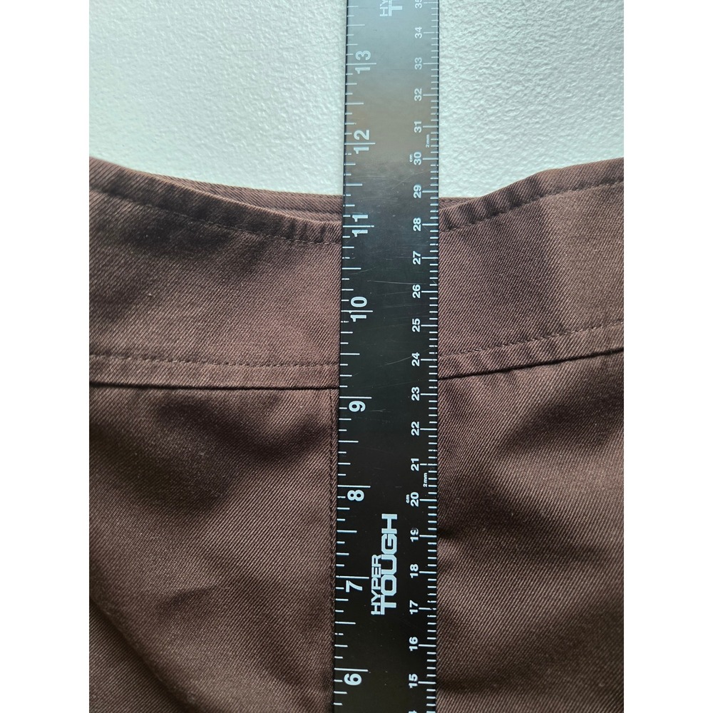 Talbots Petites Brown 100% Silk Wide‎ Leg Dress Pants Trousers Womens Size 8P - Picture 8 of 8